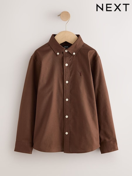 Chocolate Brown - Oxford Shirt (3-16yrs)