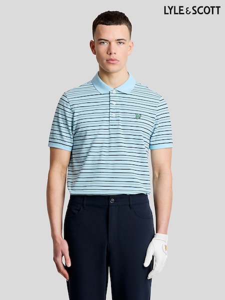 Μπλε - Regular Lyle & Scott Golf Tech Polo Shirt