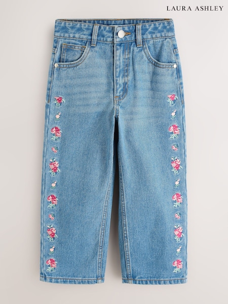 Блакитний денім - Laura Ashley Embroided Denim Jeans