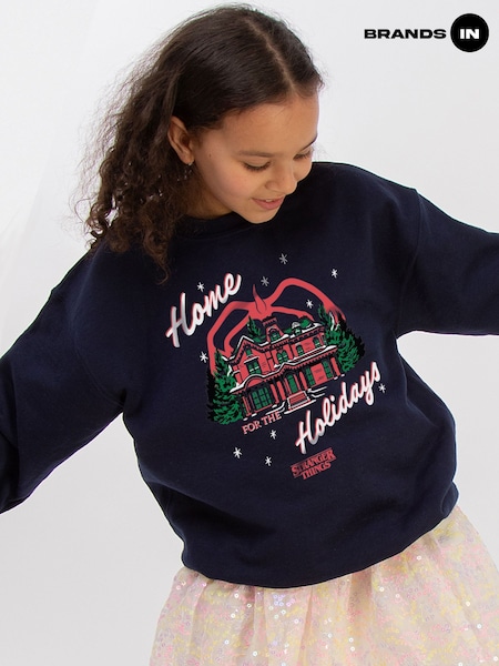 Brands In Stranger Things Home Holidays Christmas Sweat Top (G77584) | 35 €