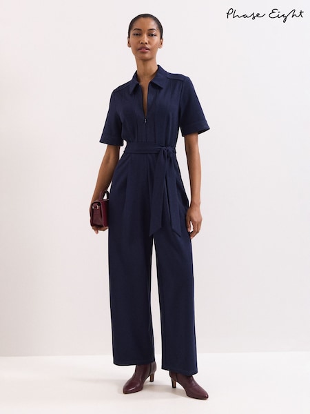 Phase Eight Blue Tabitha Jumpsuit (G78055) | AED693