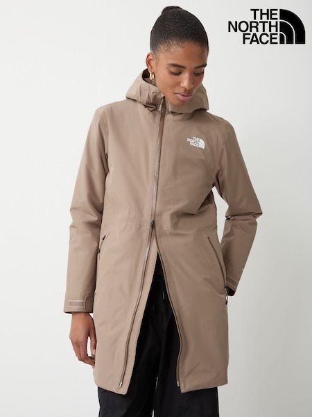 브라운 - The North Face 단열 하이케스텔러 파카 레인 재킷