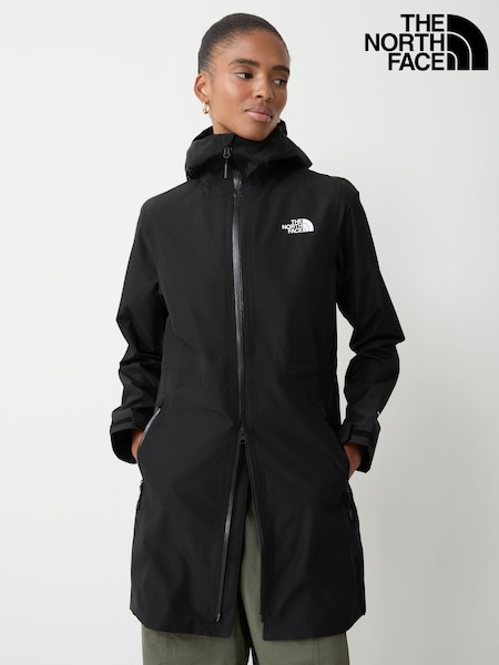 Black - The North Face Insulated Hikesteller Parka Rain Jacket