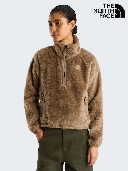 Castanho - The North Face Osito Evolve 1/4 Zip Fluffy Fleece