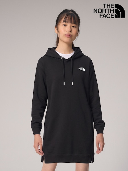 Black - The North Face Essential Sd Rlx Hooded Sweat Dress