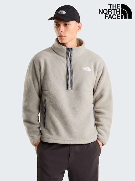 Grey - Regular The North Face Fleeski 1/4 Zip Fleece