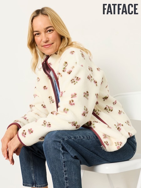 Slonovina - Fatface Ditsy Print Zip Through Fleece