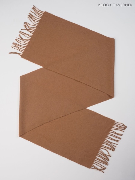 Brook Taverner Natural Pure Lambswool Scarf (G78453) | R$ 395