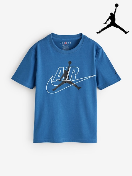 Blue - Jordan Air Swoosh Fleece T-shirt