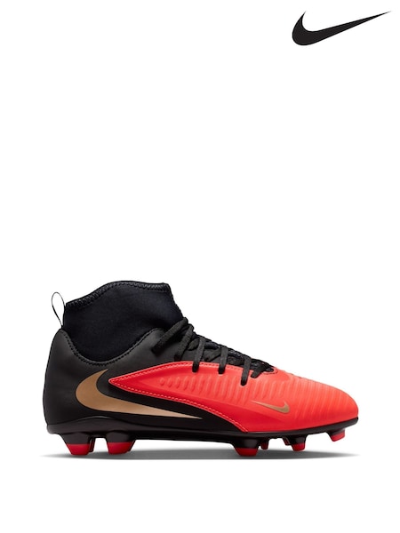 أحمر - Nike Jr. Phantom 6 High Club Multi-ground Football Boots