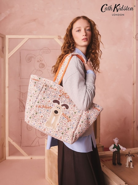 Ecru - Bolsa de tecido Cath Kidston Wallace & Gromit City