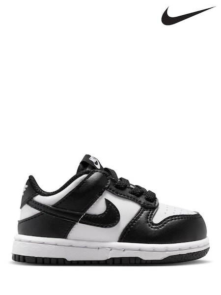 Black White - Nike Infant Dunk Low Trainers