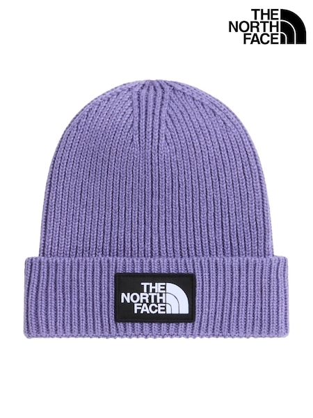 Purple - The North Face Kids Cabin Ski Tuke Pom Beanie