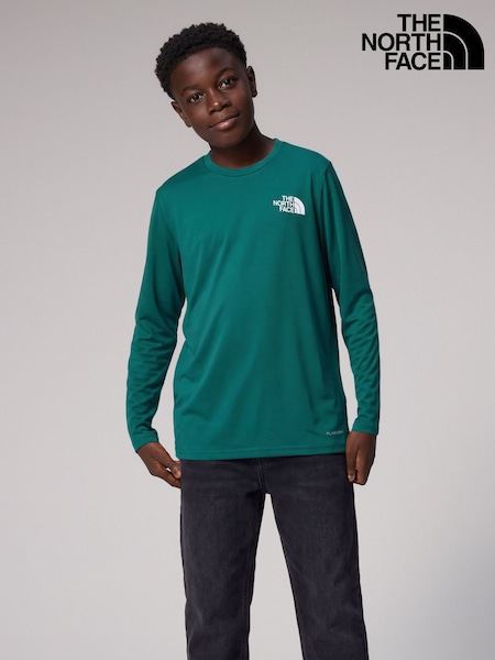 Grønn - The North Face 24/7 Long Sleeve Tech T-shirt