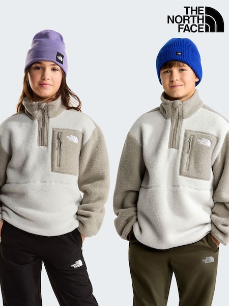 رمادي - سترة فليس Yumiori بسحاب بطول 1/4 من The North Face