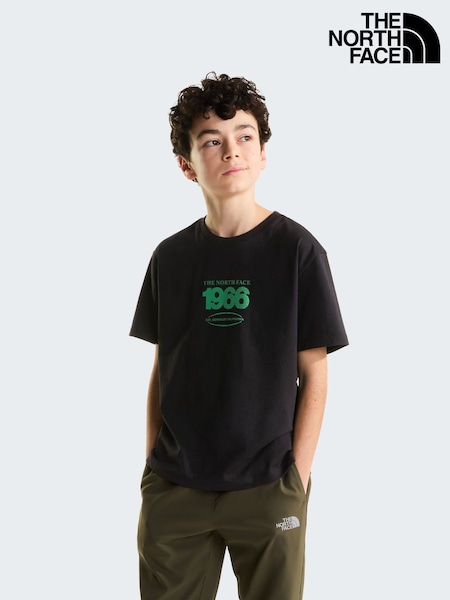Negro - The North Face Teen Track Relaxed Graphic T-shirt