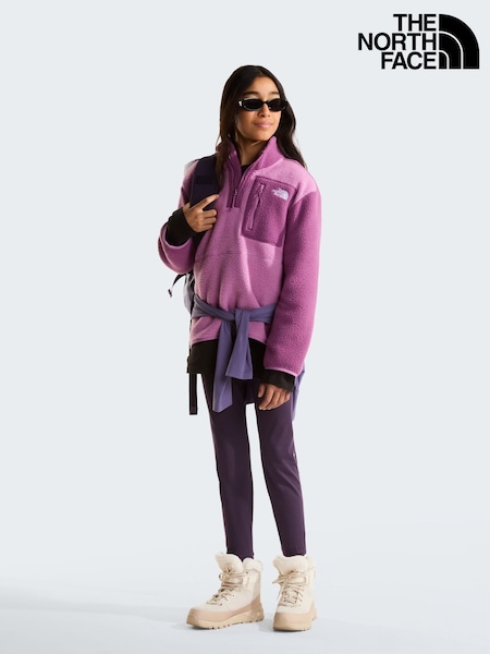 Morado - Polar con cremallera de 1/4 Yumiori de The North Face