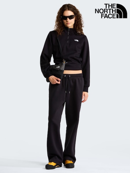 Black - The North Face Essential Simple Dome Wide Leg Joggers