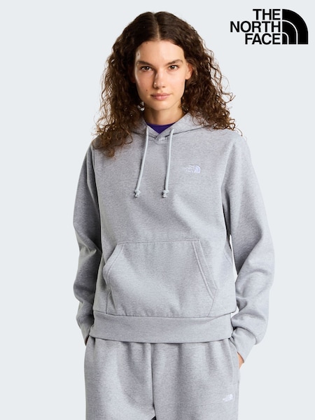 Grey - The North Face Evolution Simple Dome Regular Hoodie