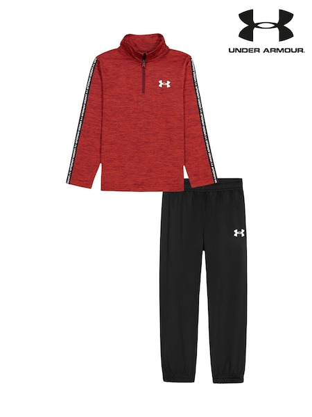 Sarkans - Under Armour Twist Tech Quarter Zip komplekts