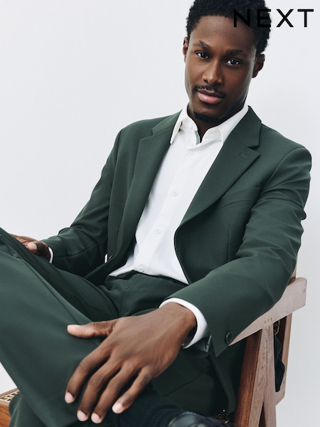 Slate - Regular Muscle Fit Motionflex Super Stretch Textured Suit Jacket