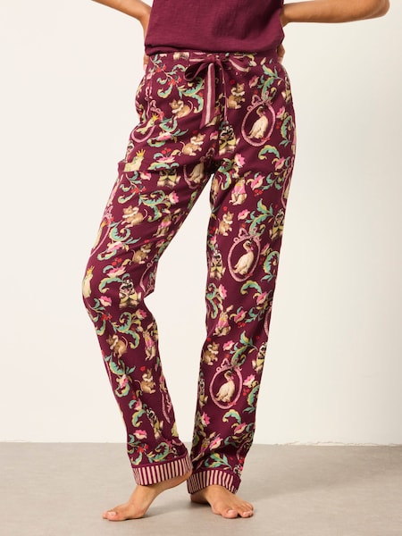 Violet prune - Fatface Fairytale Pyjama Bottoms