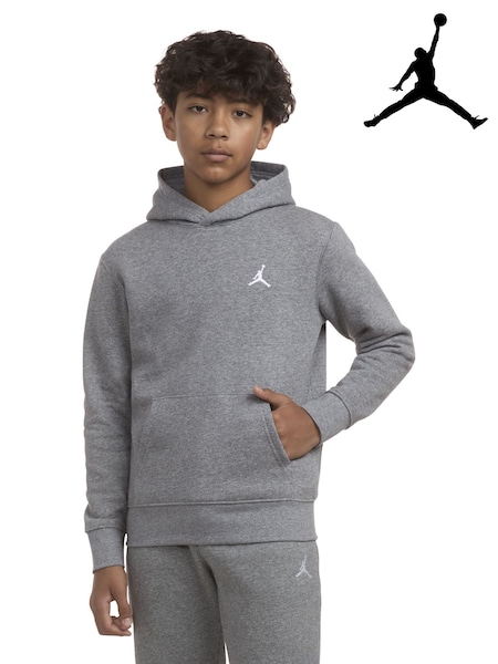 Grey - Jordan Boys Brooklyn Fleece Pullover Hoodie