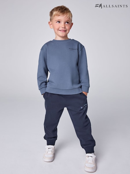 Blue - Smallsaints Underground Oversized Younger Boys Sweatshirt And Joggers Set