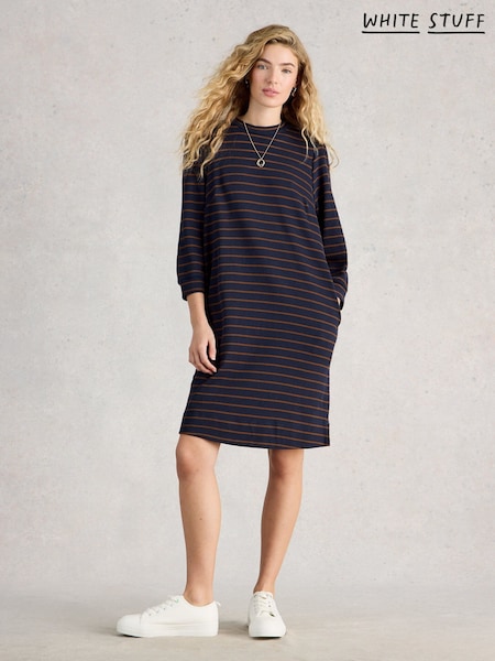 White Stuff Blue Amy Stripe Dress (G80377) | $187