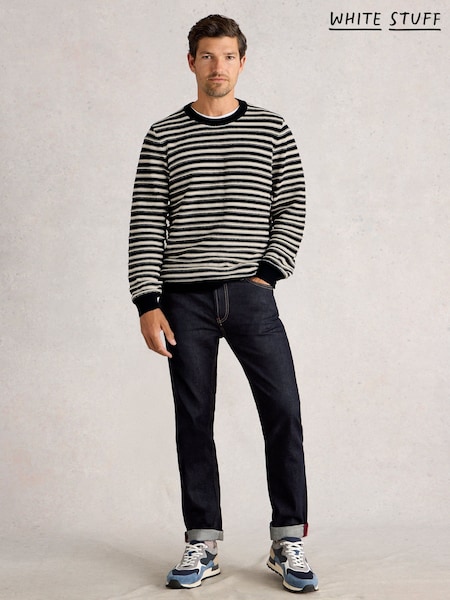 Blå - White Stuff Attadale Crew Neck Stripe Jumper (G80383) | kr954