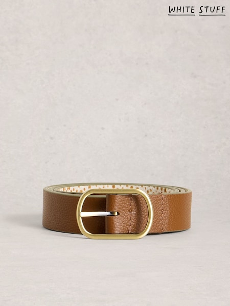 بني - White Stuff Reversible Leather Belt (G80394) | ‏234 ر.س.‏