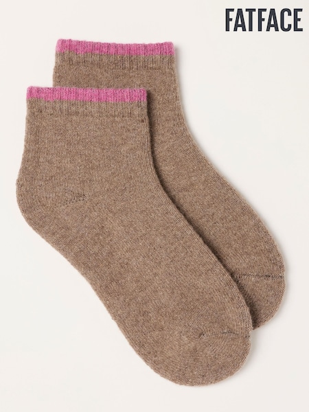 Brown - Fatface Lounge Socks