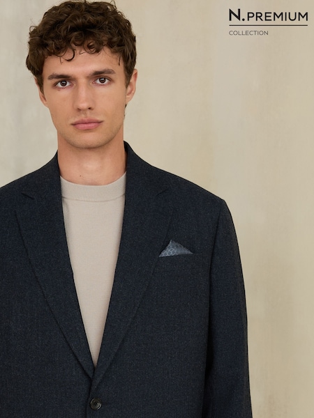 Jūras spēki - Loose Fit Wool Blend Flannel Suit Jacket