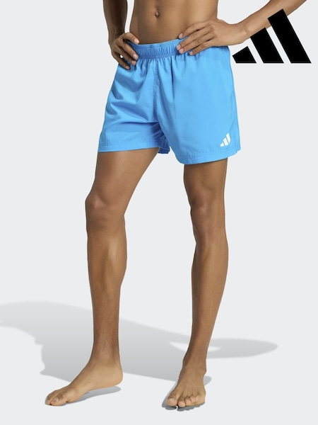 Blue - Regular Adidas 5 Inch Swim Shorts