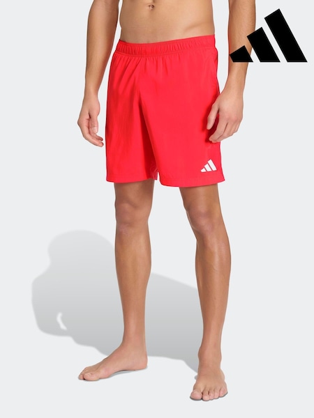 Sarkans - Regular Adidas 8 Inch Swim Shorts
