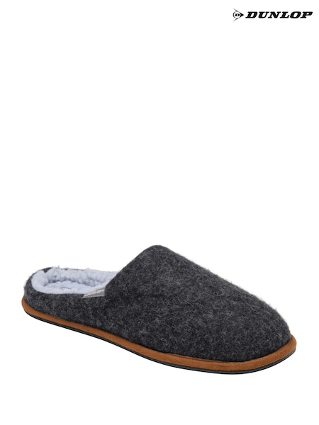 Dunlop Grey Textile Mule Slippers (G81504) | R$ 195