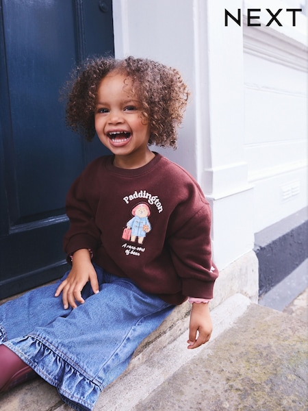 Brown - Paddington Bear Crew Neck Sweatshirt (3mths-7yrs)