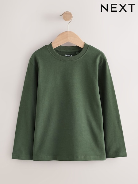 ירוק - Cosy Long Sleeve T-shirt (3-16yrs)