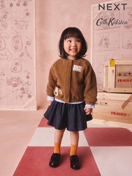 Коричневий - Cath Kidston Wallace And Gromit Fleece (3mths-7yrs)