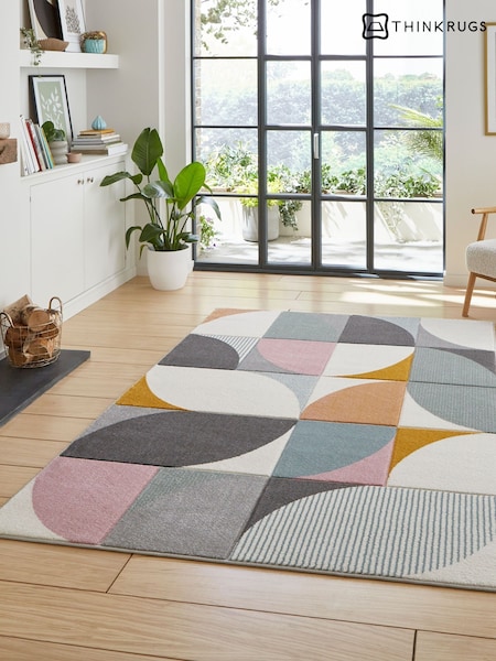 Think Rugs Matrix Fe663 Modern Geometric Rug