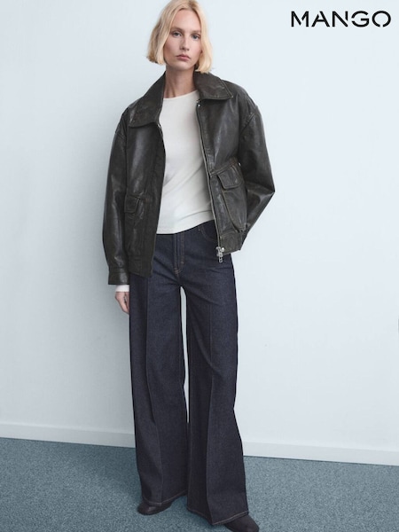 Mango Blue Wide Leg Jeans (G82495) | €53