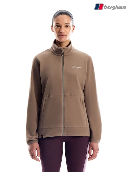Brown - Berghaus Prism 2.0 Micro Polartec Full Zip Interactive Fleece