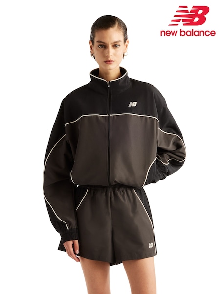 Svart - New Balance Trackside Woven Jakke
