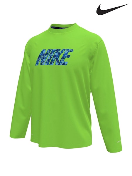 Voltage Green - Nike Long Sleeve Hydroguard Rash Vest
