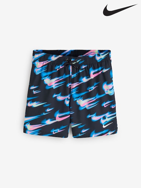 Black Multi - Regular Nike Print Breaker 5" Swim Shorts