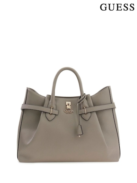 Γκρι - Guess Yesba Satchel Black Bag (G83322) | 244 €