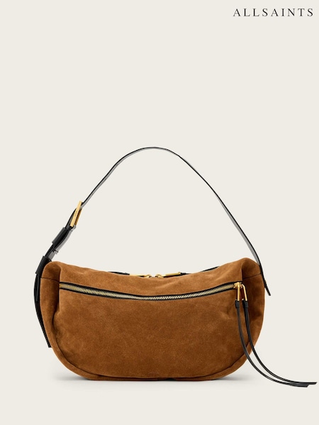 AllSaints Noemie Suede Shoulder Bag (G83607) | ‏1,916 د.إ.‏