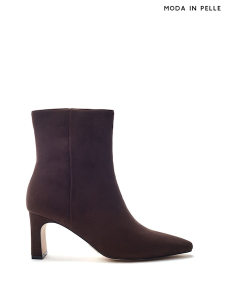 Moda in Pelle Brown Opalia Square Toe Ankle Boots (G84156) | €131.50