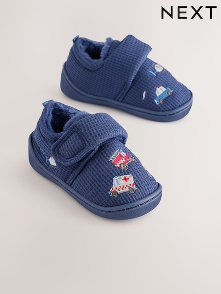 Navy Transport - Touch Fastening Cupsole Slippers