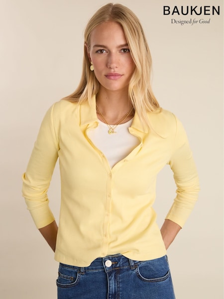 Baukjen Yellow Susan Organic Cotton Button Down Top (G84492) | 106 €